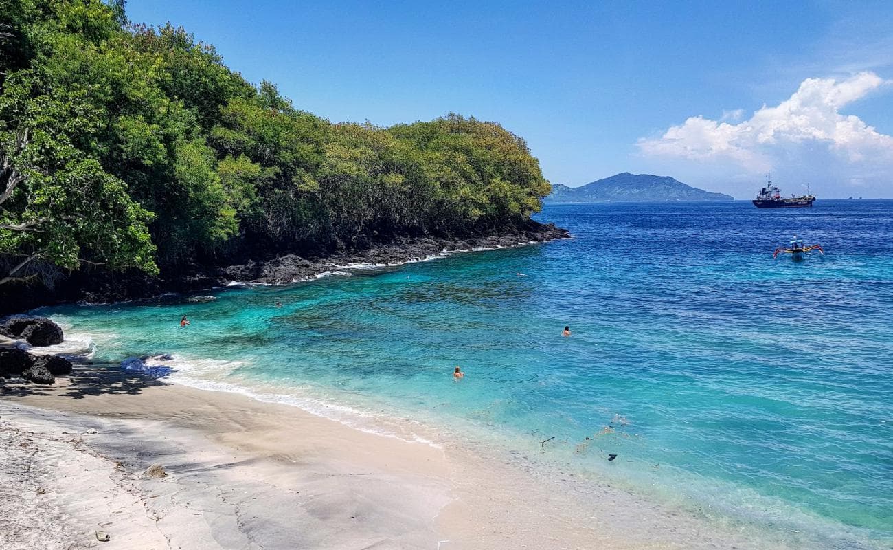 Blue Lagoon beach in Padangbaai in eastern Bali