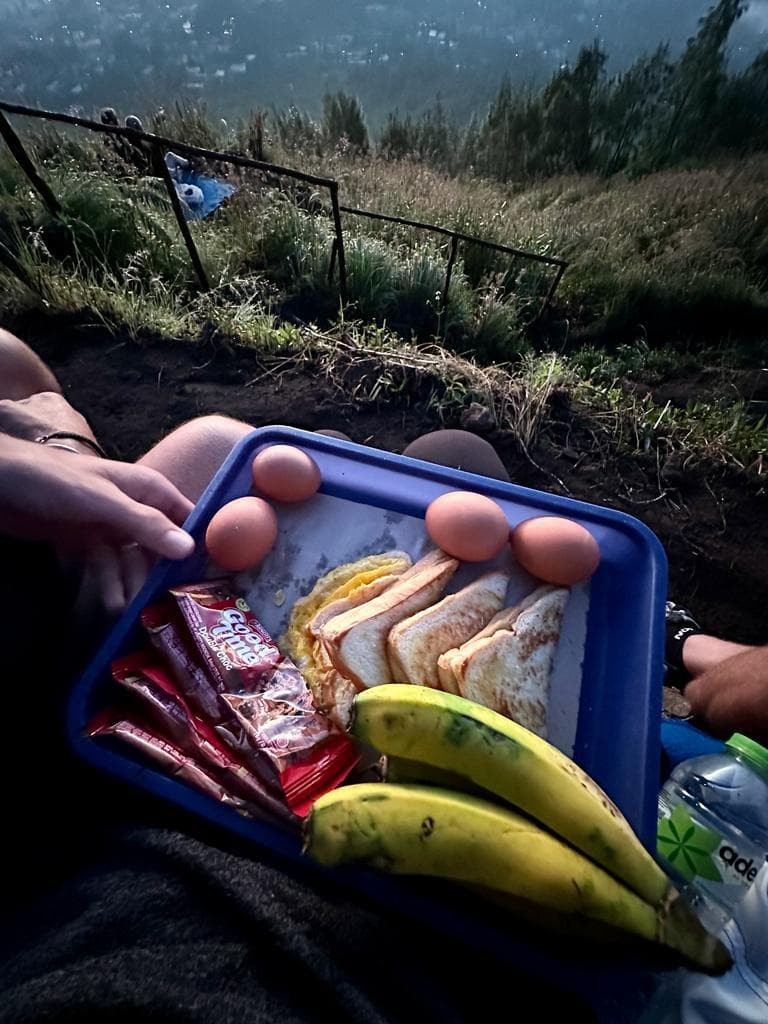 Breakfast on Mount Batur
