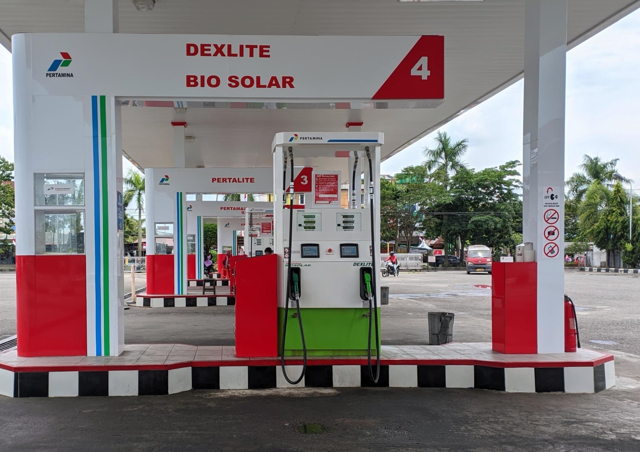 Pertamina petrol station in Bali