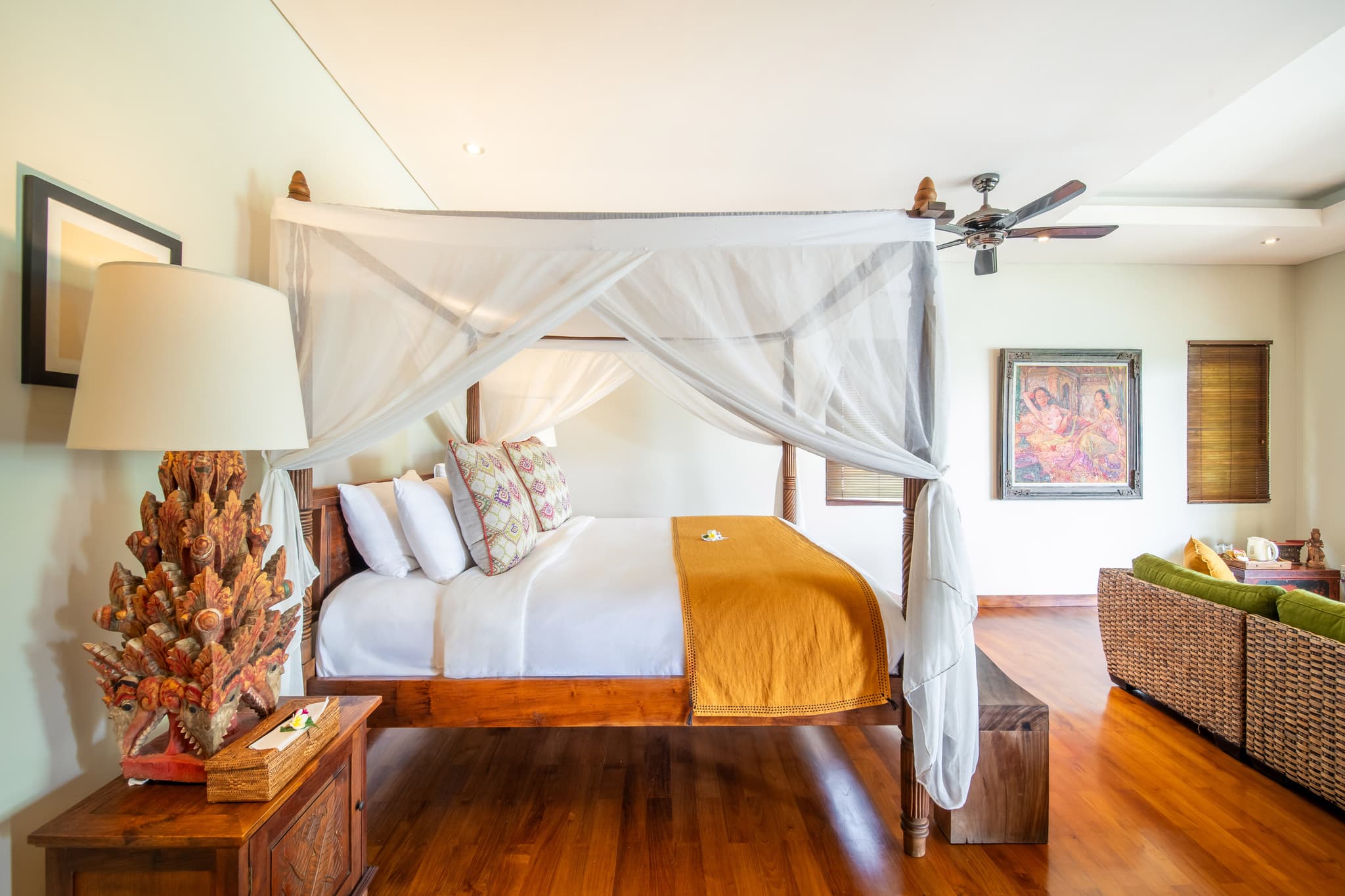 Villa Cocoa Maya - Gamelan-bedroom with king-size bed