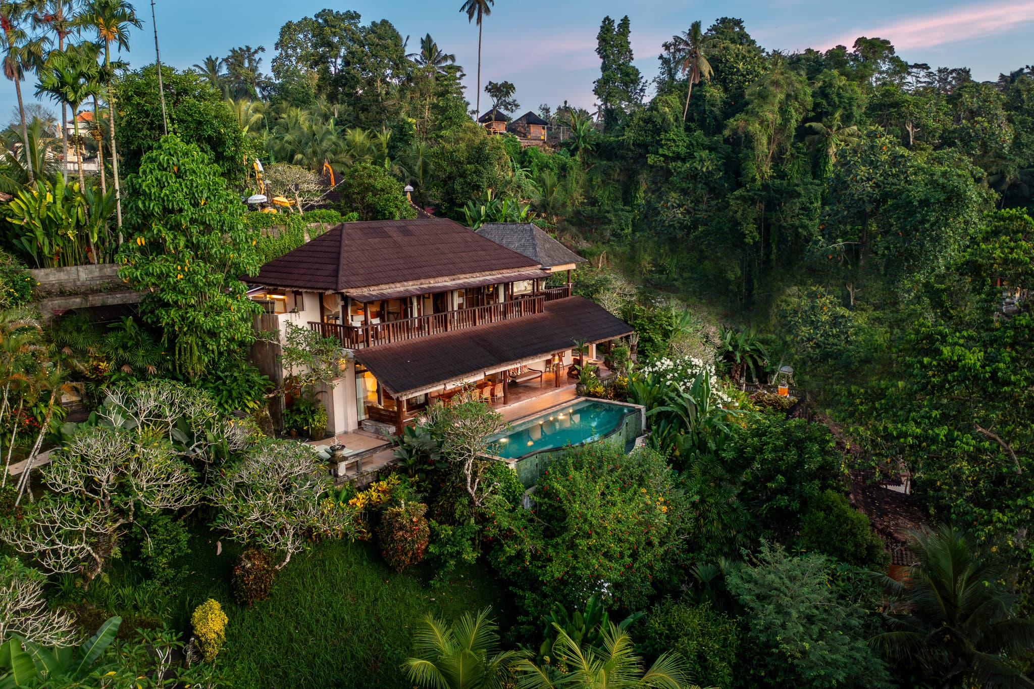 Villa Sagitta - an aerial view of the villa