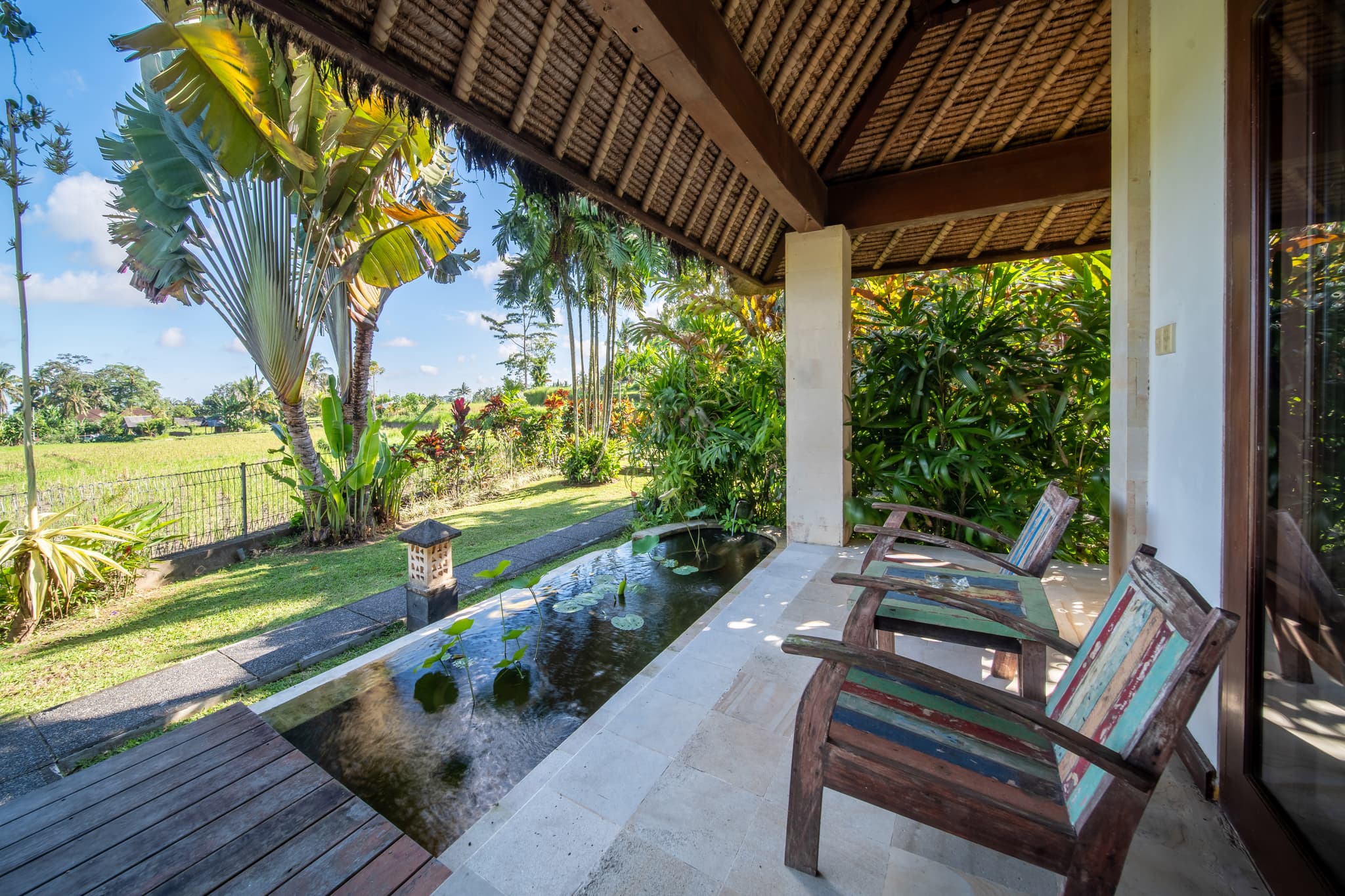 Villa Tau - cottage with rice field views