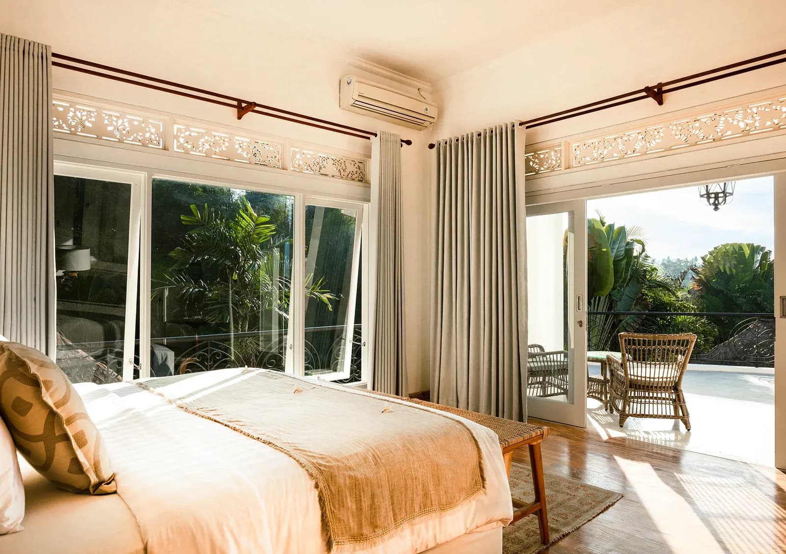 bedroom inside the villa tau at bali hidden villas