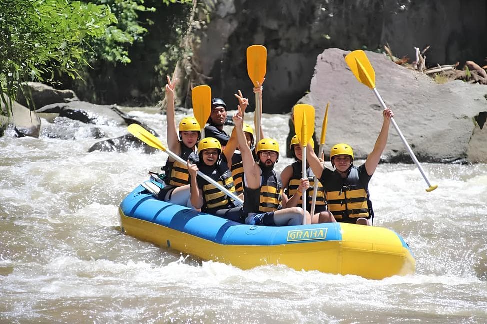 White water rafting in Ubud near Villa Tau